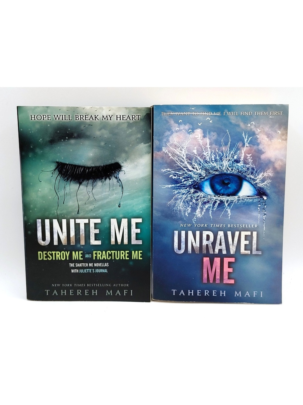 Tahereh Mafi Lot of 2 Books Unravel Me & Unite Me Softcover Books